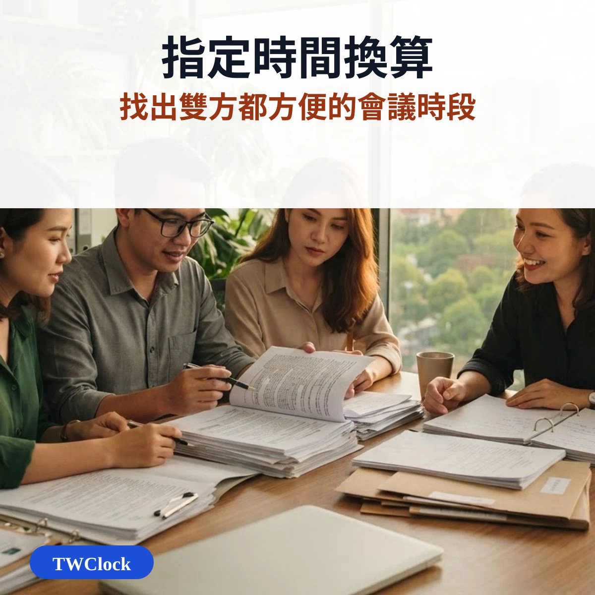 指定時間換算與開會時段對照